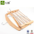 four layer wood tie scarf hanger